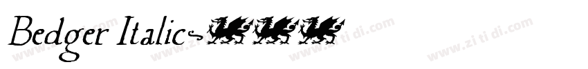 Bedger Italic字体转换 Bedger Italic字体转换